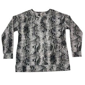 Zenergy By Chico's 2 Womens Size XL Long Sleeve Stretch Animal Print‎ Top Shirt